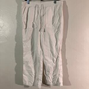 Sonoma Goods For Life White Jogger Pants‎ with Drawstring
